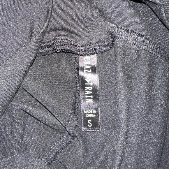 CRAZY TRAIN women’s Black Flared Women's Leggings, size S - Picture 3 of 4